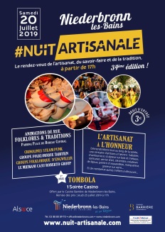Flyer nuit artisanale 2019 de Niederbronn-Les-Bains